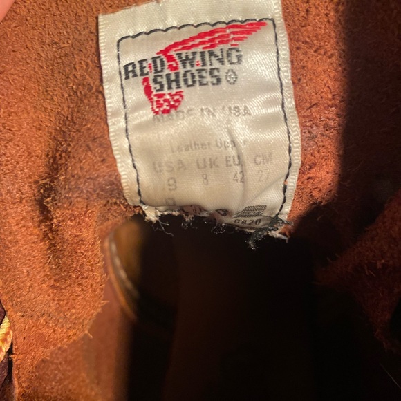 Red Wing Shoes Brown Leather Boots - Picture 5 of 6